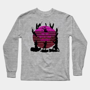 Kitesurfers Be Up With The Boards Retro Style Long Sleeve T-Shirt